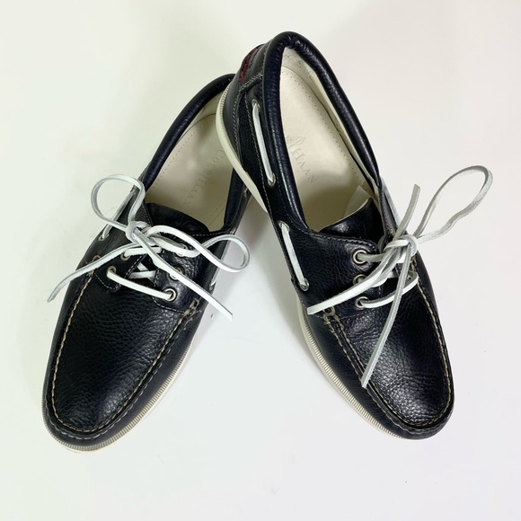 Cole Haan Other - Men’s Cole Haan Navy Blue Boat Shoes